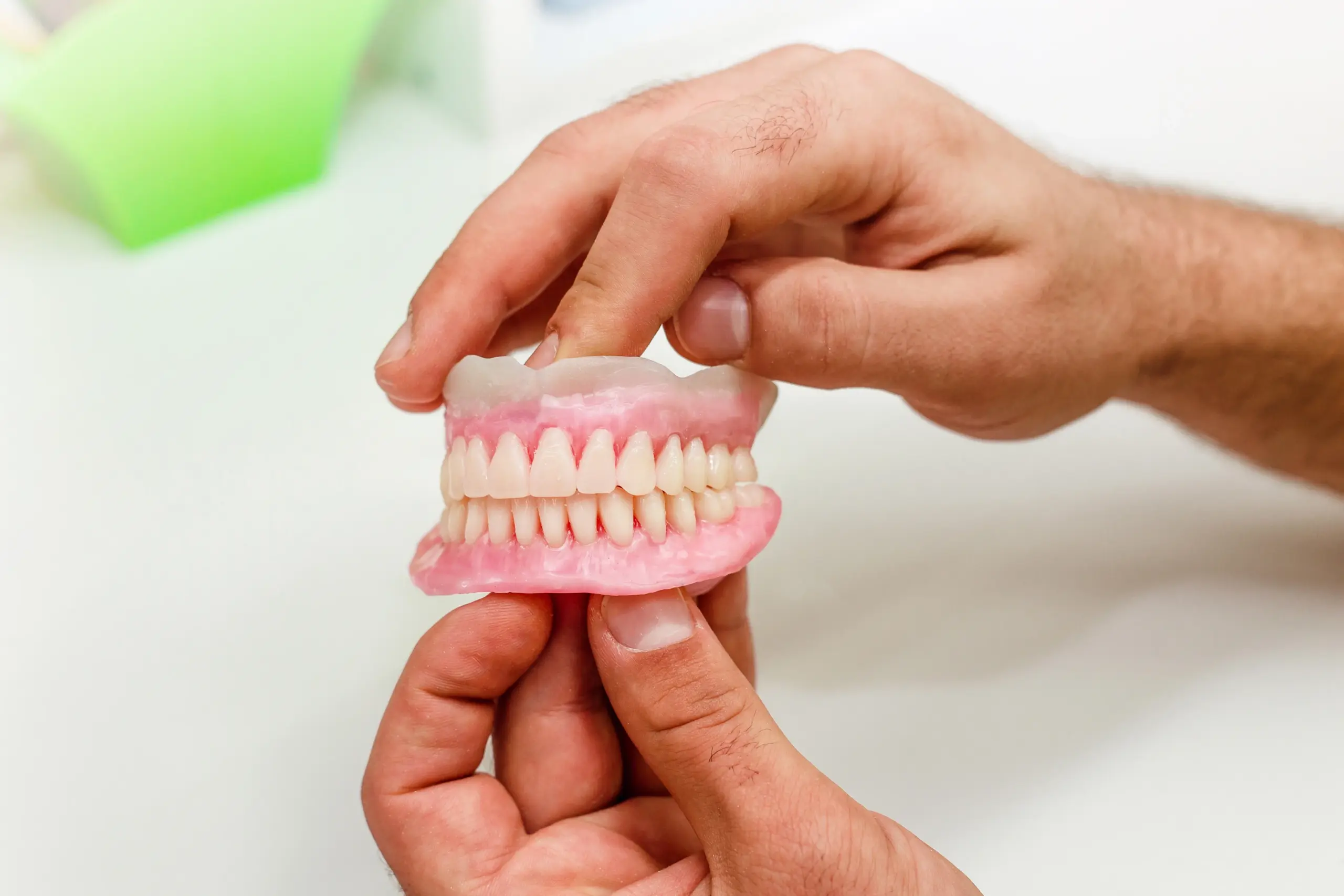 how to remove denture stains